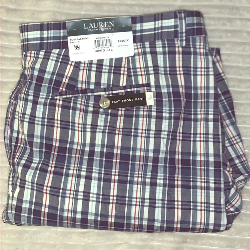 Men’s Polo Plaid Pants NWT Brand New
